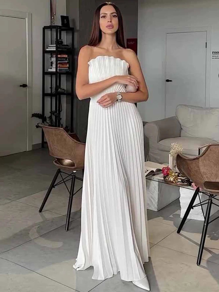 Robe Longue Blanche Elegante