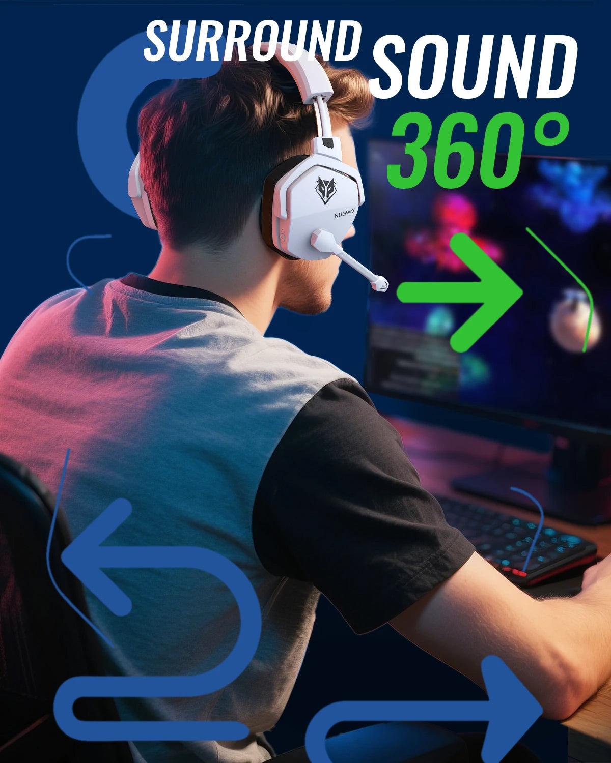 casque Gaming Premium RGB Sans Fil