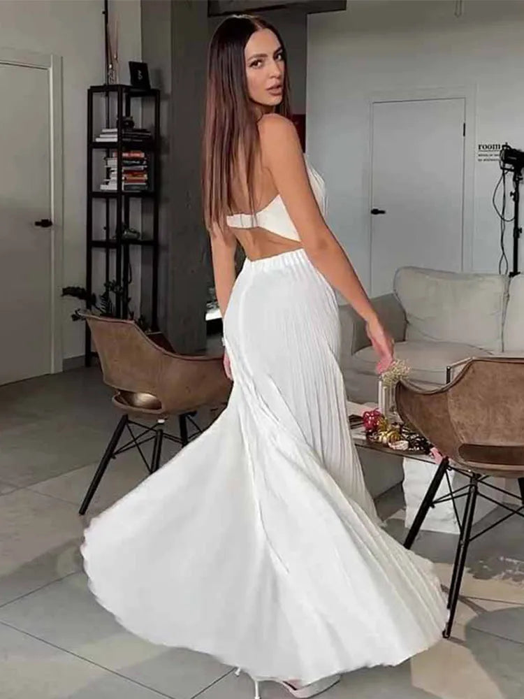 Robe Longue Blanche Elegante