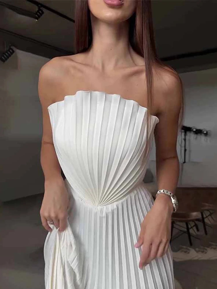 Robe Longue Blanche Elegante