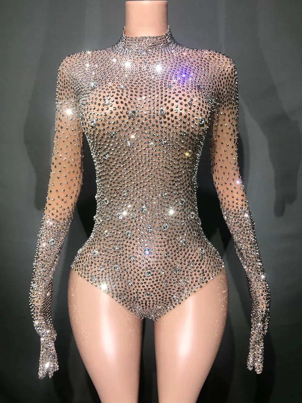 Body de Soirée Luxueux à Strass – Glamour et Élégance