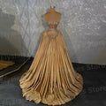 Robe de bal élégante princesse avec perles et cristaux