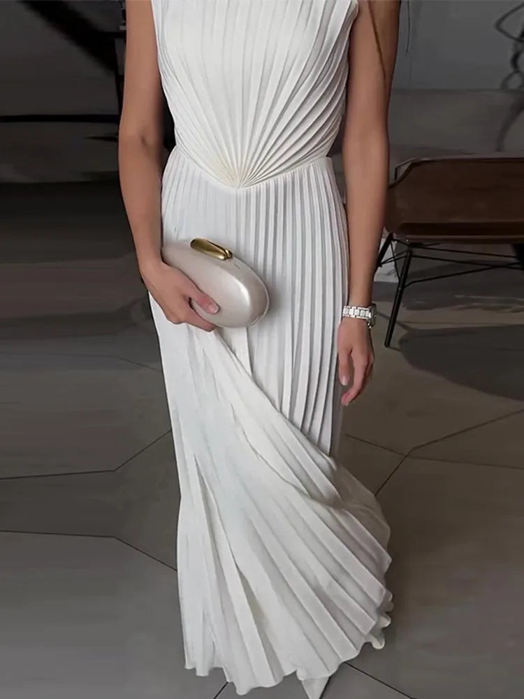 Robe Longue Blanche Elegante