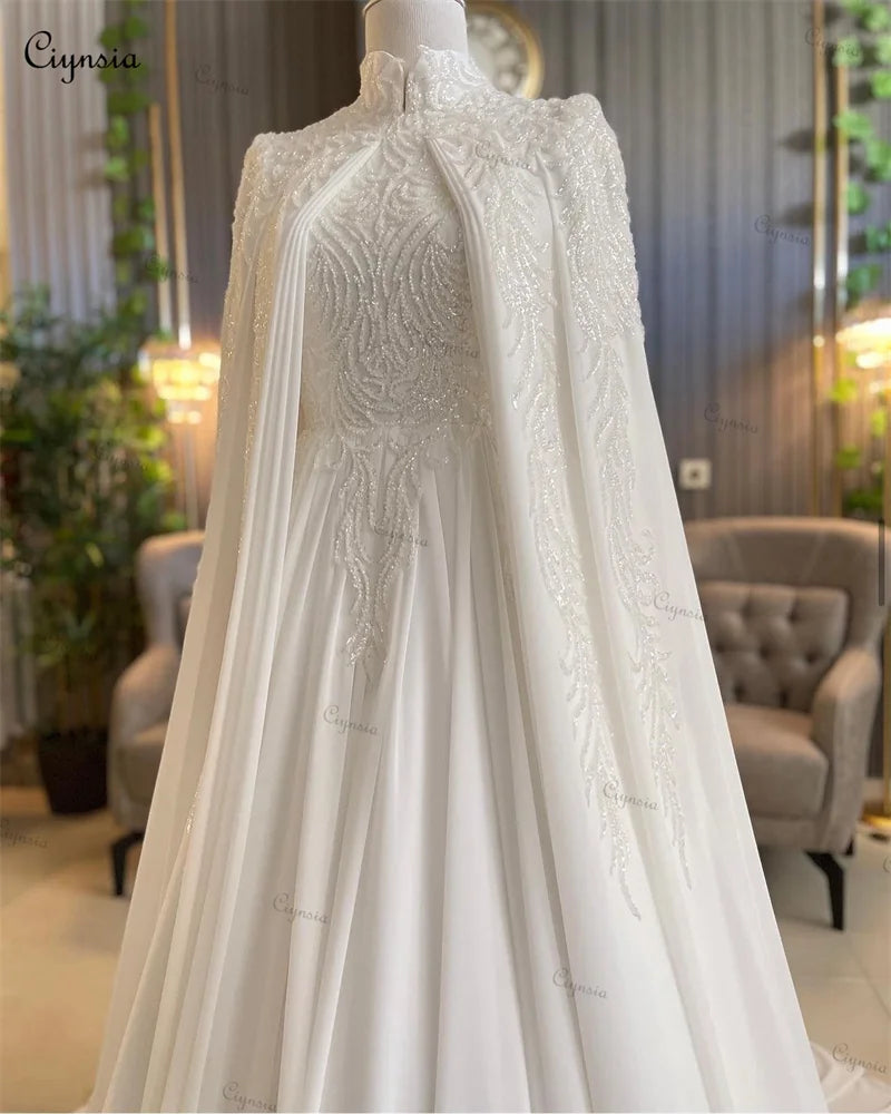 Robe de Mariée Blanche Longue – Style Classique et Raffiné