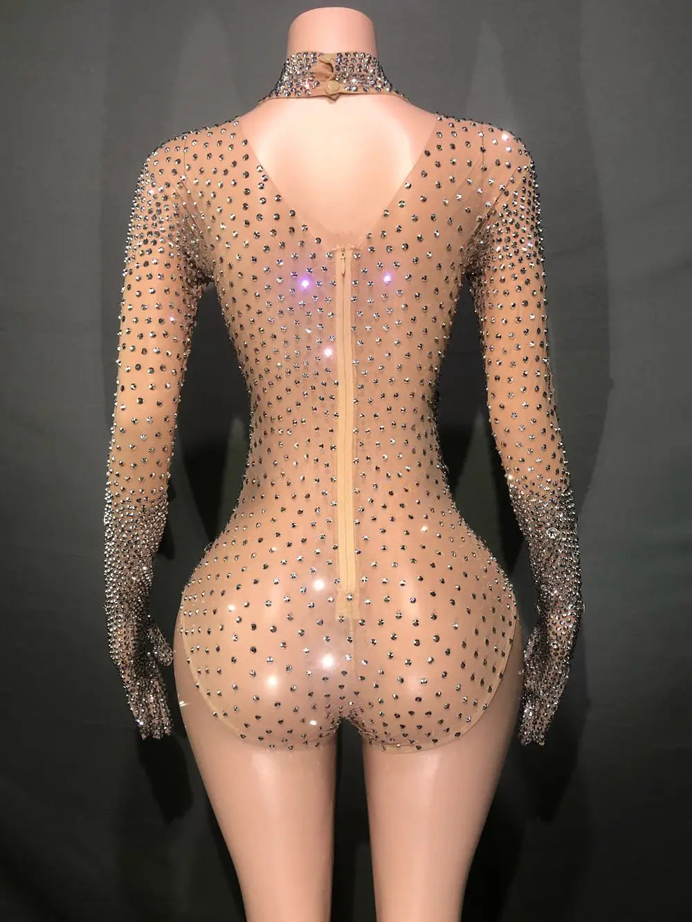 Body de Soirée Luxueux à Strass – Glamour et Élégance