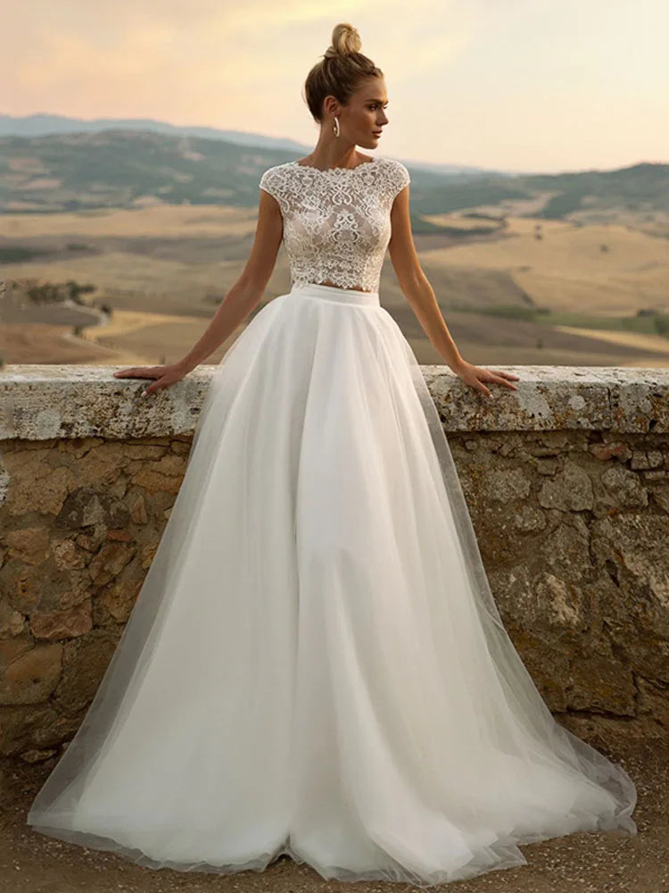 Robe de cérémonie blanche pour femme – Style princesse